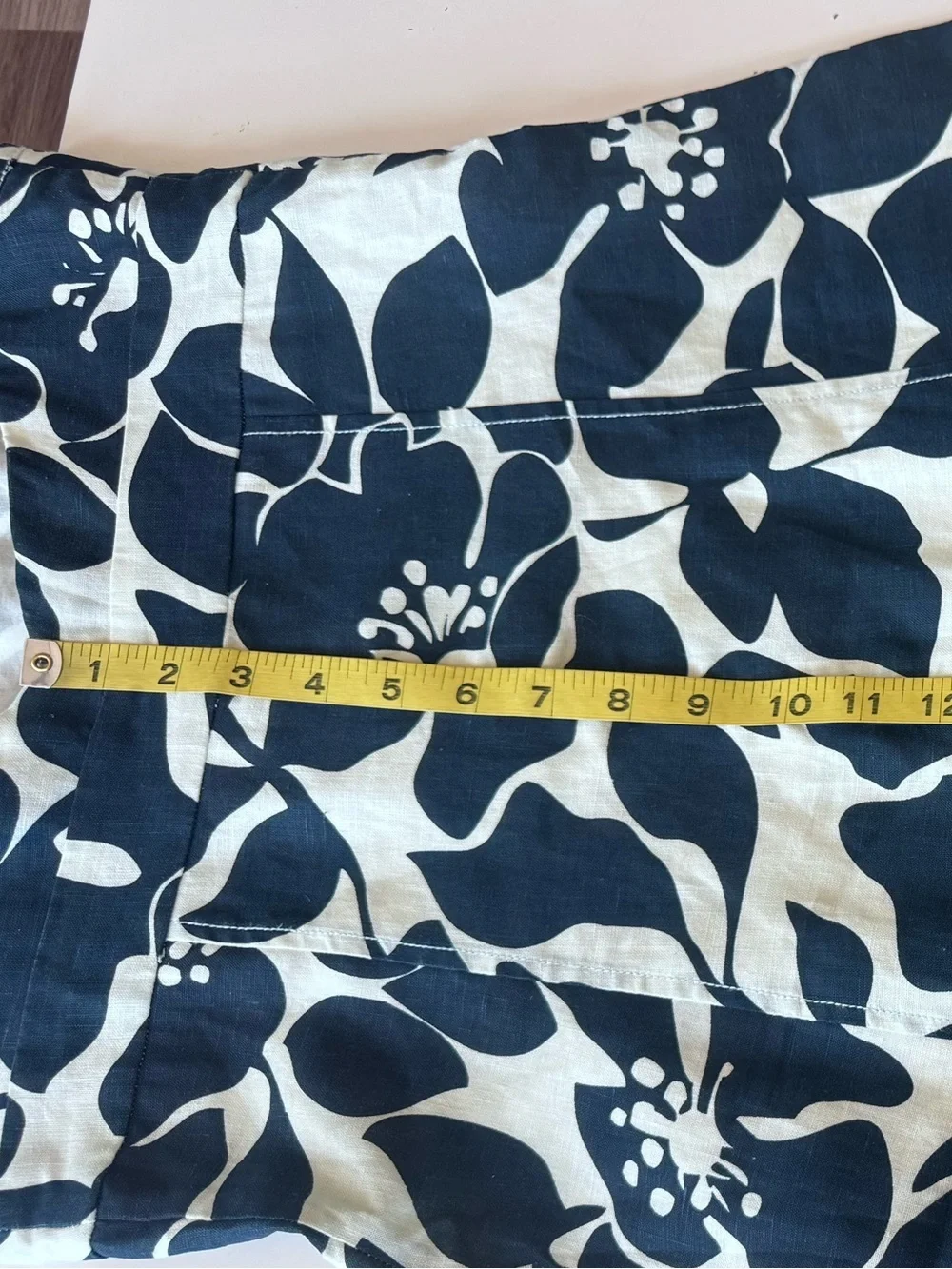 j crew hawaiian navy floral linen strappy summer dress women’s size 4